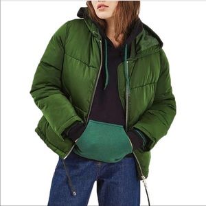 Topshop Matilda Hooded Puffer Jacket